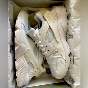 NIKE AIR HURRACHE - WHITE/PURE PLATINUM BLANC